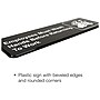 Excello Global Products Employees Must Wash Hands Indoor Wall Sign, 9" x 3", Black/White, 3/Pack (EGP-HD-0049-S)~#|#~sp172357904_sc7