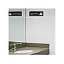 Excello Global Products Employees Must Wash Hands Indoor Wall Sign, 9" x 3", Black/White, 3/Pack (EGP-HD-0049-S)~#|#~sp172357905_sc7