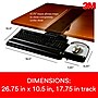 3M Knob Adjust Keyboard Tray, 26.75" x 10.5" Adjustable Platform, 17.75" Track, Black, Wrist Rest and Mouse Pad (AKT80LE)~#|#~sp173281732_sc7