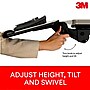 3M Knob Adjust Keyboard Tray, 26.75" x 10.5" Adjustable Platform, 17.75" Track, Black, Wrist Rest and Mouse Pad (AKT80LE)~#|#~sp173281772_sc7