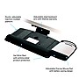 3M Knob Adjust Keyboard Tray, 26.75" x 10.5" Adjustable Platform, 17.75" Track, Black, Wrist Rest and Mouse Pad (AKT80LE)~#|#~sp173281777_sc7