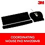 3M™ Foam Wrist Rest for Keyboards, Black, Durable Fabric Cover, Anti-microbial Product Protection (WR209MB)~#|#~sp173281855_sc7