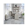 Bush Business Furniture Echo 60"W L Shaped Bow Front Desk with Mobile File Cabinet, Gray Sand (ECH007GS)~#|#~sp174239481_sc7