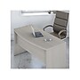 Bush Business Furniture Echo 60"W L Shaped Bow Front Desk with Mobile File Cabinet, Gray Sand (ECH007GS)~#|#~sp174239482_sc7