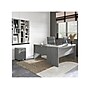 Bush Business Furniture Echo 60"W L Shaped Bow Front Desk with Mobile File Cabinet, Modern Gray (ECH007MG)~#|#~sp174239507_sc7