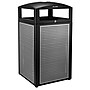 Alpine Industries Steel Outdoor Commercial Trash Can with Ashtray Lid, 40 Gallon, Silver (472-40-SIL)~#|#~sp174326502_sc7