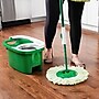 Libman Tornado Microfiber Spin Mop & Bucket, Green/White (1283001)~#|#~sp174553259_sc7