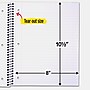 Five Star 3-Subject Notebooks, 8" x 10.5", Wide Ruled, 150 Sheets, Each (51014)~#|#~sp174875858_sc7
