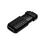 Verbatim PinStripe 64GB USB 2.0 Type A Flash Drive, Black, 10/Pack (70901)~#|#~sp175279561_sc7