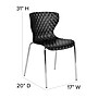 Flash Furniture Lowell Metal Stack Chair, Black (LF707CBLK)~#|#~sp175477439_sc7