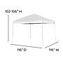 Flash Furniture Outdoor Bundle, Tailgate Tent Set, 2 Piece (JJGZ10183ZWH)~#|#~sp175489058_sc7