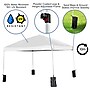 Flash Furniture Portable Tailgate/Event Tent Set, White, 6 Piece (JJ10P183Z4LE3WW)~#|#~sp175510535_sc7
