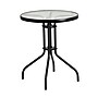 Flash Furniture Brazos Outdoor Patio Dining Set with 23.75" Round Table and 2 Flex Comfort Stack Chairs, Gray (TLH0701303CGY)~#|#~sp175524665_sc7
