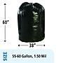 AbilityOne Envision TRC 55-60 Gallon Industrial Trash Bag, 38" x 60", Low Density, 1.5 mil, Black Brown, 100 Bags/Box (TRC3860)~#|#~sp176152945_sc7