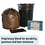 AbilityOne 33 Gallon Industrial Trash Bag, 33" x 39", Low Density, 1.22 mil, Dark Brown, 125 Bags/Box (8105011839769)~#|#~sp176152965_sc7