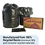 AbilityOne Envision 65 Gallon Industrial Trash Bag, 50" x 51", Low Density, 1.5 mil, Brown/Black, 100 Bags/Box (8105013862428)~#|#~sp176153092_sc7