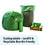 Envision Controlled Life Cycle 33 Gallon Industrial Trash Bag, 33" x 40", Low Density, Green, 40 Bags/BX, 2 Rolls~#|#~sp176153149_sc7
