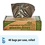 Stout Controlled Life Cycle 39 Gallon Industrial Trash Bag, 33" x 44", Low Density, 1.1 mil, Brown, 40 Bags/Box (STOG3344B11)~#|#~sp176153155_sc7