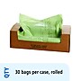 Stout EcoSafe-6400 64 Gallon Compostable Industrial Trash Bag, 48" x 60", Low Density, 0.85 mil, Green, 30 Bags/Box~#|#~sp176153243_sc7