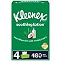 Kleenex Lotion Facial Tissue, 3-ply, 120 Sheets/Box, 4 Boxes/Pack (50179)~#|#~sp176163008_sc7