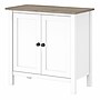 Bush Furniture Mayfield 30" Storage Cabinet with 2 Shelves, Pure White/Shiplap Gray (MAS131GW2-03)~#|#~sp176322807_sc7