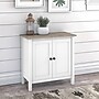 Bush Furniture Mayfield 30" Storage Cabinet with 2 Shelves, Pure White/Shiplap Gray (MAS131GW2-03)~#|#~sp176322808_sc7