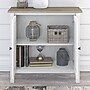 Bush Furniture Mayfield 30" Storage Cabinet with 2 Shelves, Pure White/Shiplap Gray (MAS131GW2-03)~#|#~sp176322813_sc7