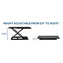 Mount-It! 32"W Rectangular Adjustable Metal Standing Desk Converter, Black (MI-7929BLK)~#|#~sp17662683_sc7