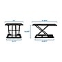 Mount-It! 32"W Rectangular Adjustable Metal Standing Desk Converter, Black (MI-7929BLK)~#|#~sp17662684_sc7