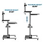 Mount-It! 28"W Adjustable Steel Standing Desk with Monitor Mount, Black (MI-7942BLK)~#|#~sp17662722_sc7