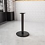 Flash Furniture 18'' Round Restaurant Table Base With 3'' Dia. Table Height Column, Black (XUTR18)~#|#~sp177393548_sc7