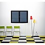 Ghent Ovation 3' H x 4' W Enclosed Fabric Bulletin Board with Black Frame, 2 Door, Black (OVK2-F95)~#|#~sp17740851_sc7