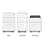 Poppin Stow 2-Drawer Mobile Vertical File Cabinet, Letter/Legal Size, Lockable, 21.5"H x 15.75"W x 20"D, Light Gray (104732)~#|#~sp17784603_sc7