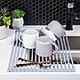 Better Houseware Over-the-Sink Roll-up Silicone Coated-Steel Drying Rack, Gray (1434)~#|#~sp179186117_sc7