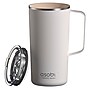ASOBU Stainless Steel Double Wall Insulated Travel Mug, 20 oz., White (ADNANASM90W)~#|#~sp181348376_sc7