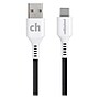 cellhelmet Charge and Sync USB-C to USB-A Round Cable, 3' (CABLE-C-A-3-R-G)~#|#~sp182063452_sc7