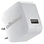 cellhelmet Single-USB Wall Charger with USB-C to USB-A Round Cable, 3 ft., 2.4-Amp, White (WALL-2.4+R-C-A-W)~#|#~sp182696461_sc7