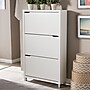 Baxton Studio Simms 3-Door Shoe Storage Cabinet, White (99-4514-HiT)~#|#~sp190299528_sc7