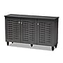 Baxton Studio Winda 3-Door Shoe Storage Cabinet, Dark Gray (152-9167-HiT)~#|#~sp190299988_sc7