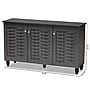 Baxton Studio Winda 3-Door Shoe Storage Cabinet, Dark Gray (152-9167-HiT)~#|#~sp190299989_sc7