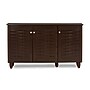 Baxton Studio Winda 3-Door Shoe Storage Cabinet, Dark Brown (118-6514-HiT)~#|#~sp190300115_sc7