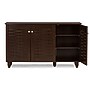 Baxton Studio Winda 3-Door Shoe Storage Cabinet, Dark Brown (118-6514-HiT)~#|#~sp190300117_sc7