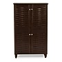 Baxton Studio Winda 4-Door Shoe Storage Cabinet, Dark Brown (118-6515-HiT)~#|#~sp190300121_sc7