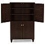 Baxton Studio Winda 4-Door Shoe Storage Cabinet, Dark Brown (118-6515-HiT)~#|#~sp190300122_sc7