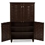 Baxton Studio Winda 4-Door Shoe Storage Cabinet, Dark Brown (118-6515-HiT)~#|#~sp190300125_sc7
