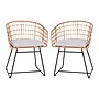 Flash Furniture Devon Indoor/Outdoor Patio Boho Chairs, Light Gray Cushions, 2 Pack (TWVN01515NATLGY)~#|#~sp190527580_sc7