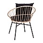 Flash Furniture Devon Indoor/Outdoor Papasan Patio Bistro Set, Black Cushions, 3 Piece Set (TWVN01718TANBK)~#|#~sp190531380_sc7
