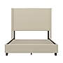 Flash Furniture Quinn Beige Upholstered Platform Bed with Headboard, Full (YK1077BEIGEF)~#|#~sp190705400_sc7