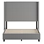 Flash Furniture Quinn Gray Upholstered Platform Bed with Headboard, Full (YK1077GYF)~#|#~sp190705656_sc7