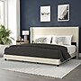 Flash Furniture Hollis Beige Upholstered Platform Bed with Headboard, King (YK1078BEIGEK)~#|#~sp190706062_sc7